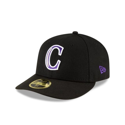 Colorado Rockies Gorra | New Era MLB Ligature Low Profile 59fifty Fitted Cap Mexico - Negros